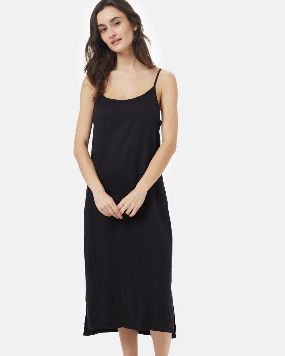 Black Women's Tank Slit Dress