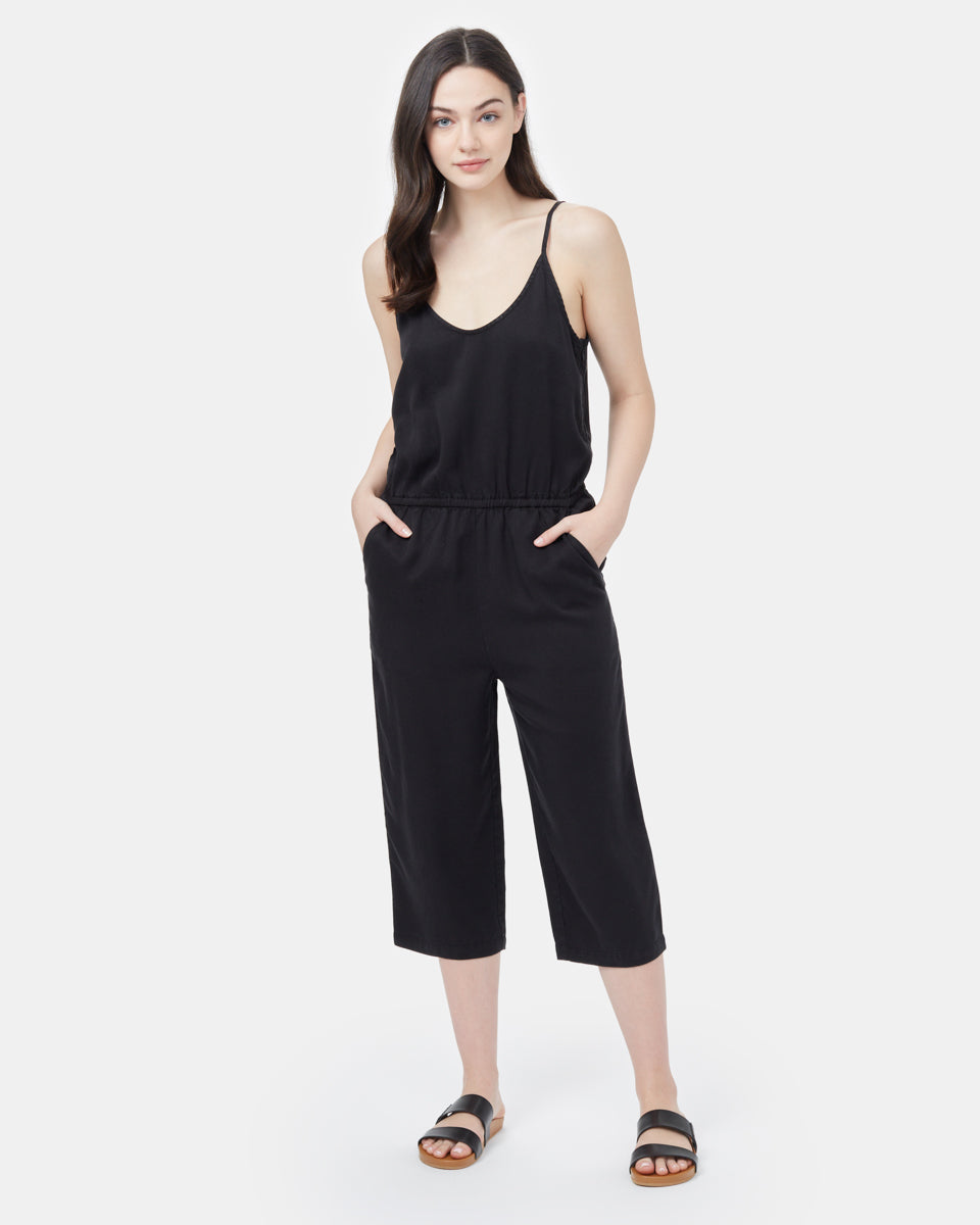 Black Women's Tencel Tank Romper