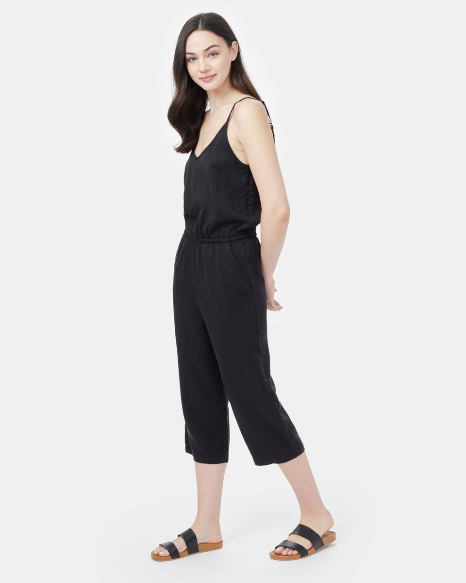 Black Women's Tencel Tank Romper