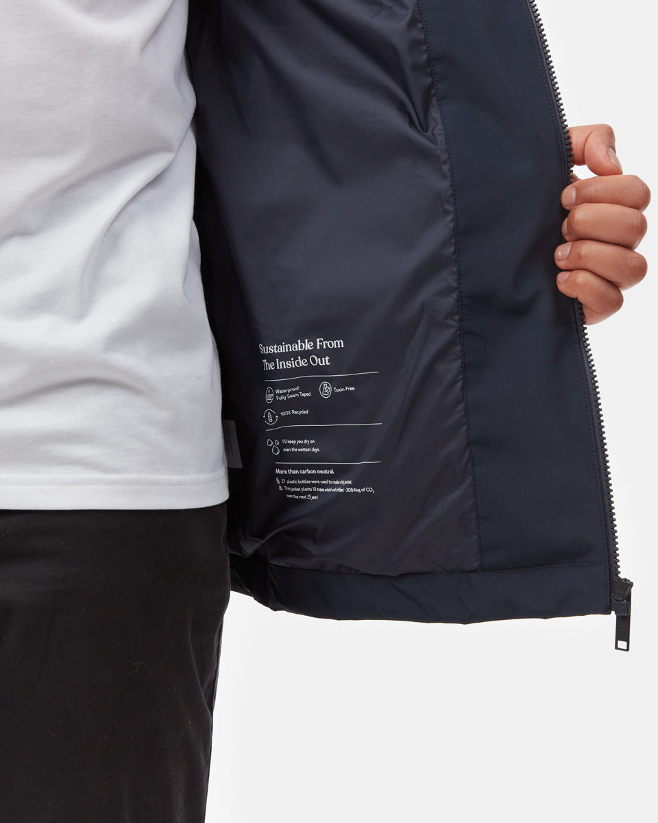 Blue Men's Waterproof Rain Jacket