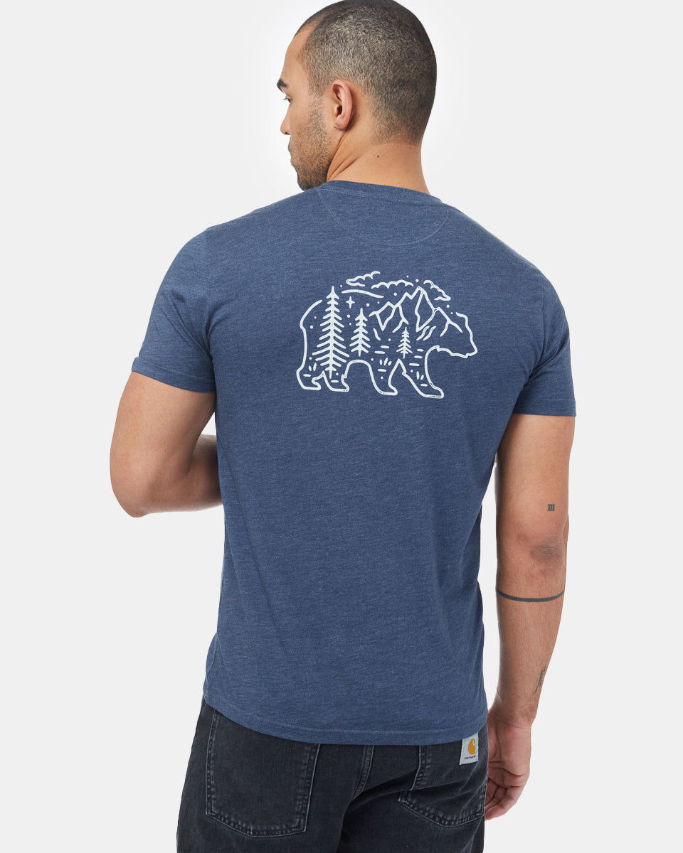 Blue Men's Graphic Tee