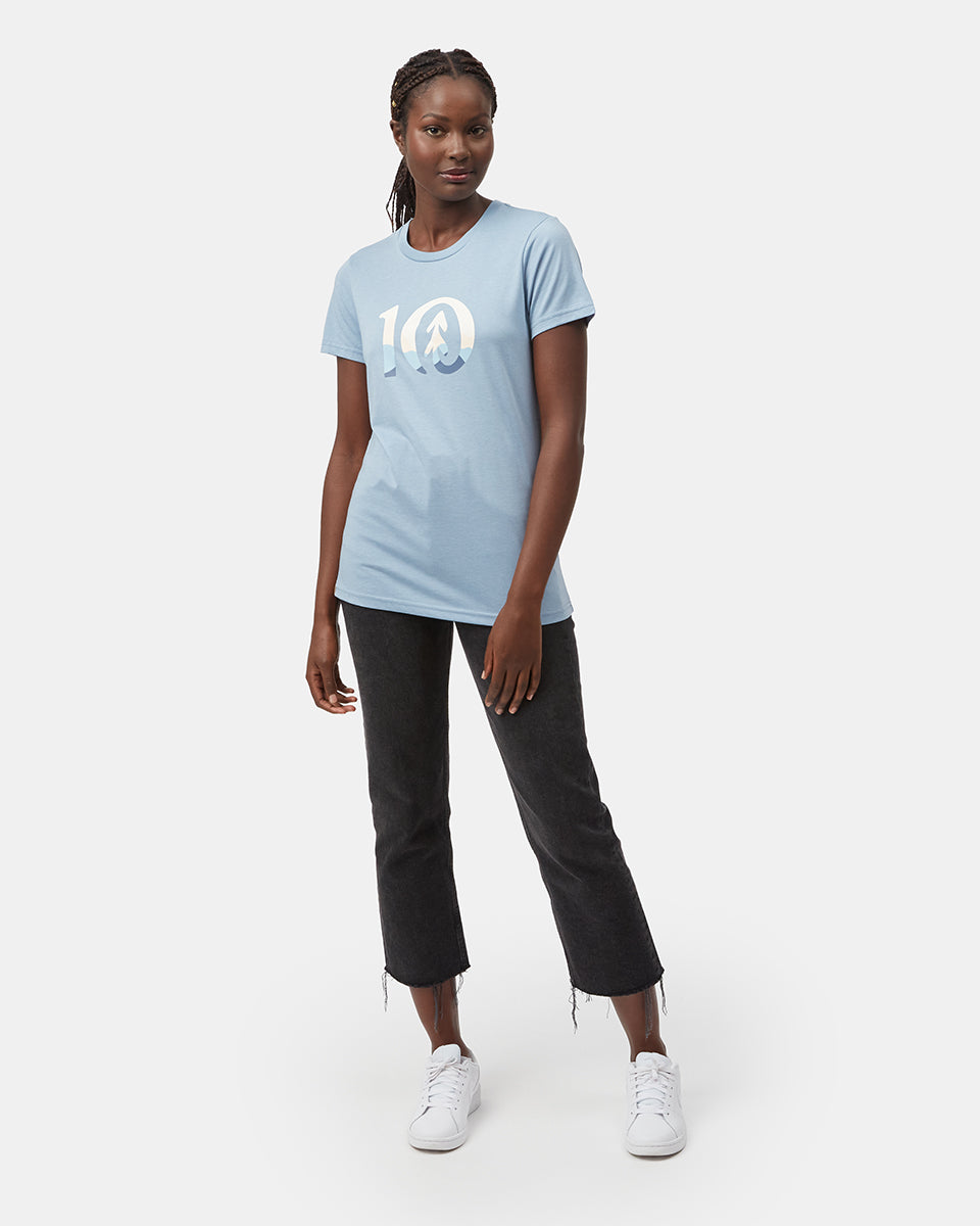 Blue Women's Eco-Friendly Graphic Tee