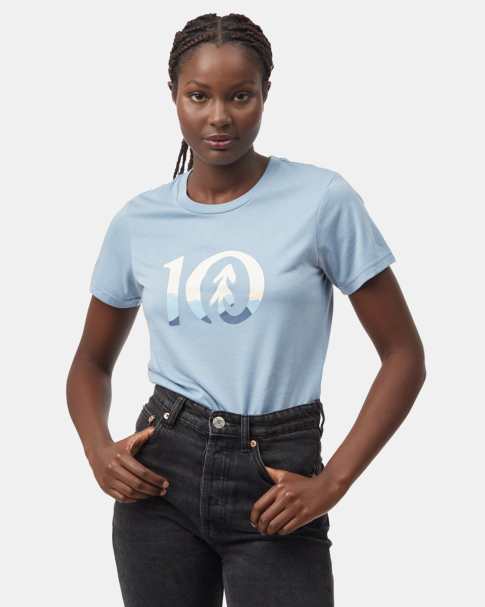 Blue Women's Eco-Friendly Graphic Tee