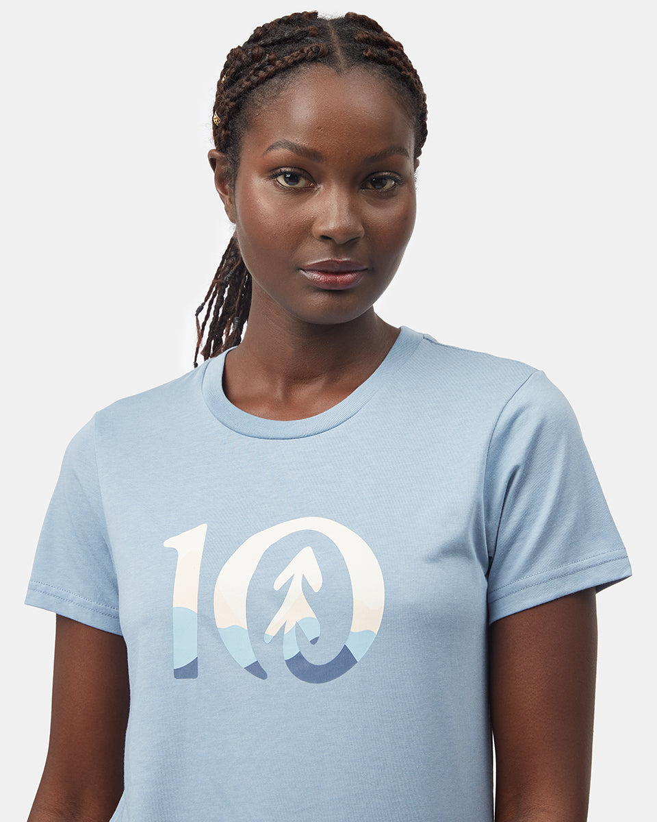 Blue Women's Eco-Friendly Graphic Tee