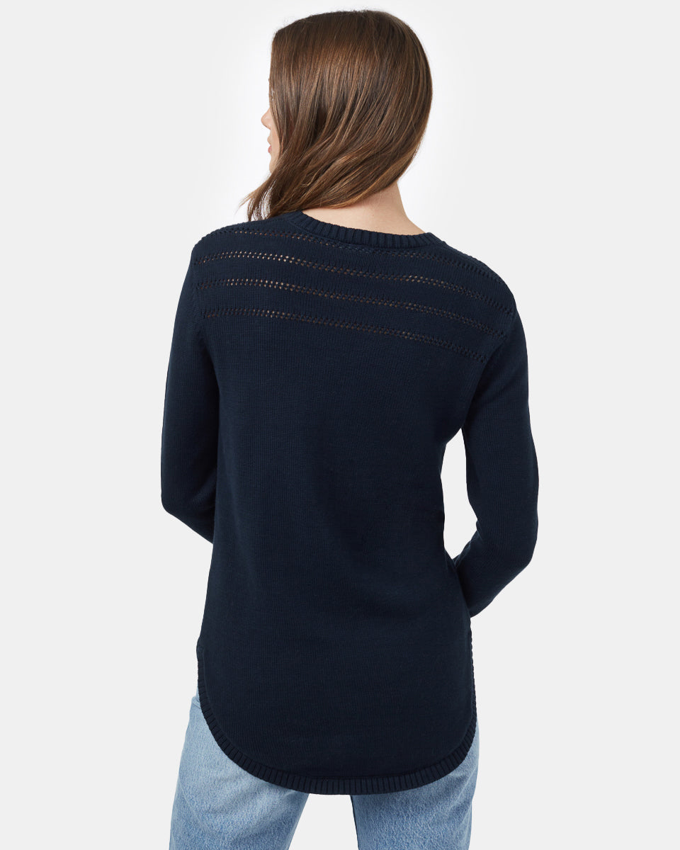 Blue Women's Wool Knit Jumper 