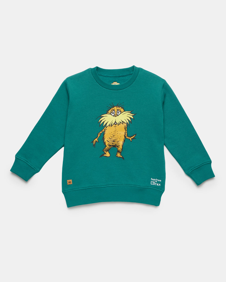 Blue Kids Graphic Crew Neck Sweatshirt