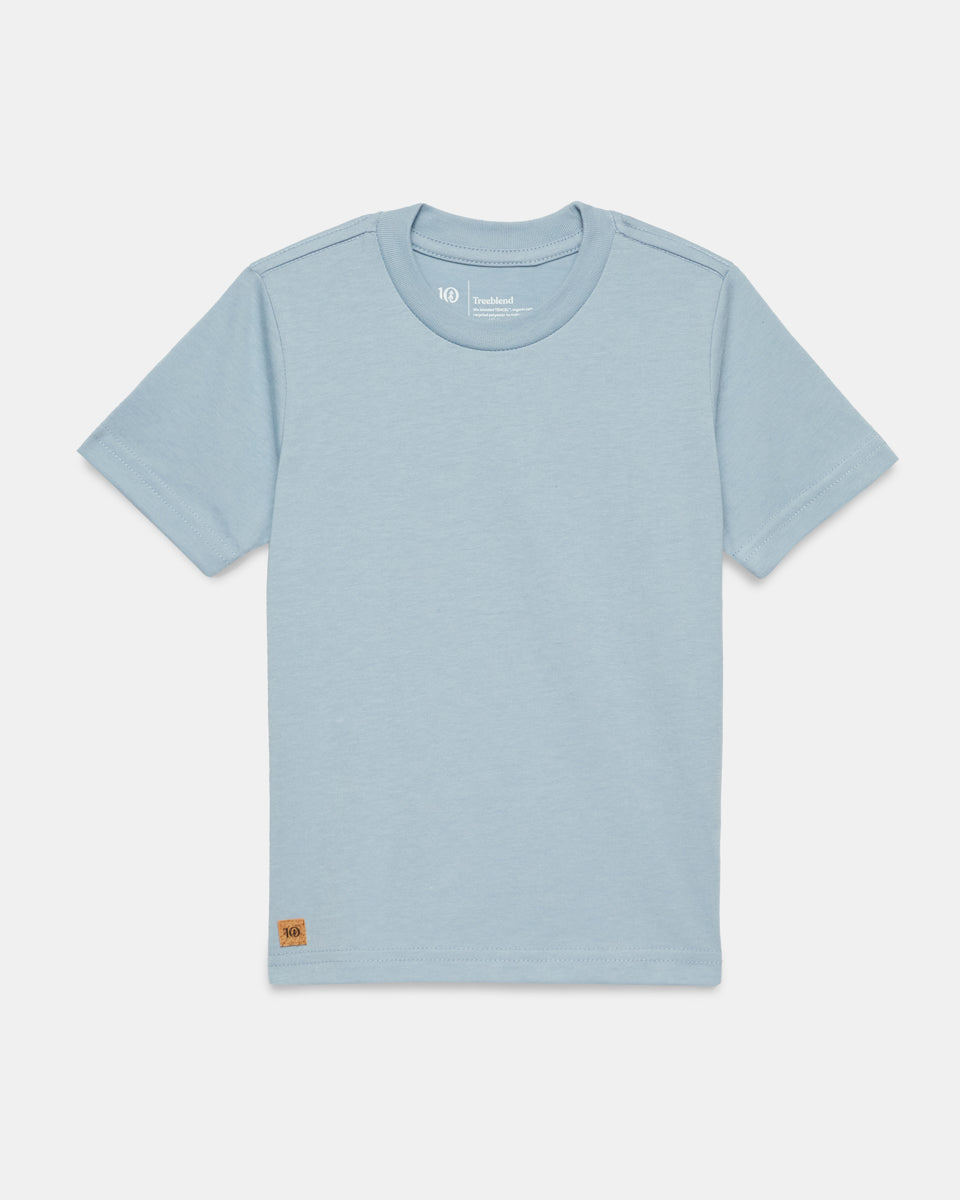 Blue Kids Recycled Polyester Tee