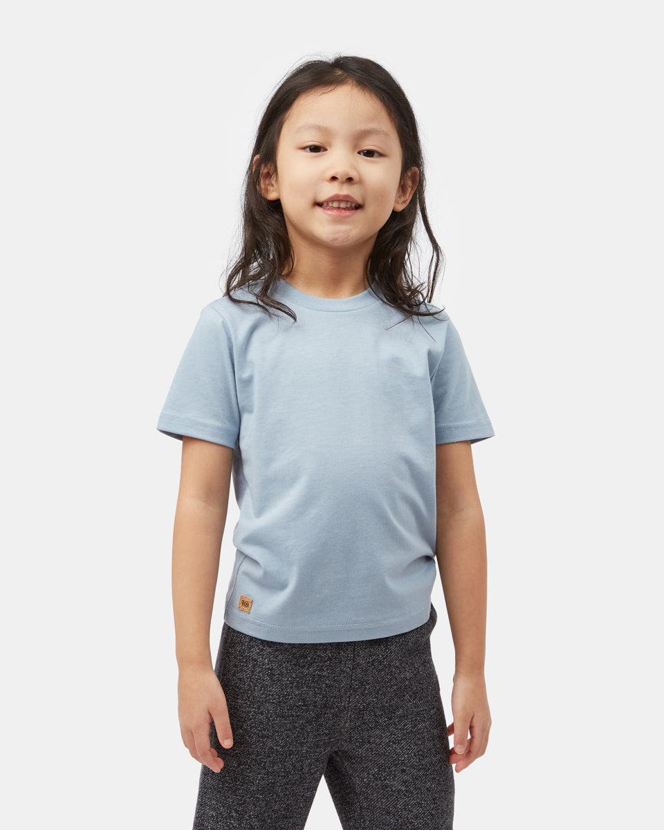 Blue Kids Recycled Polyester Tee