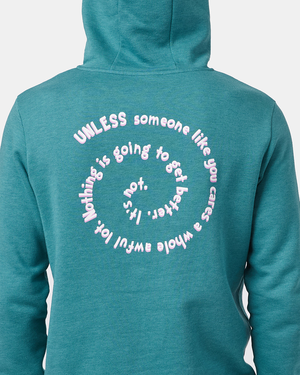 Blue Lorax Graphic Hooded Pullover