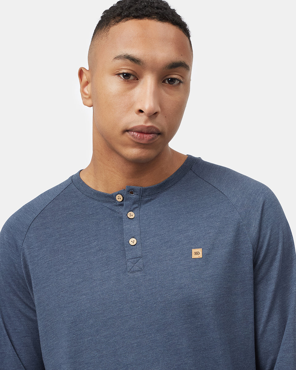 Blue Men's Eco-Friendly Button Shirt