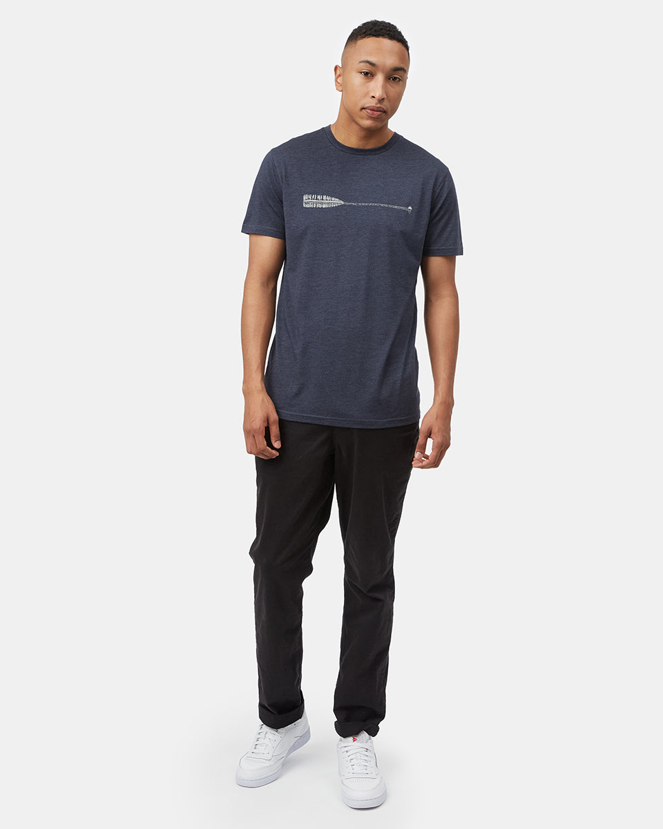 Blue Men's Eco-Friendly Graphic Tee