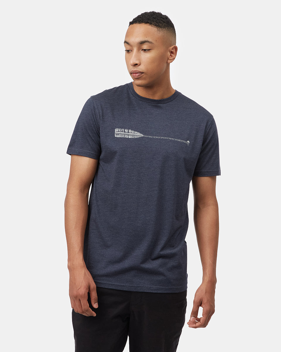Blue Men's Eco-Friendly Graphic Tee