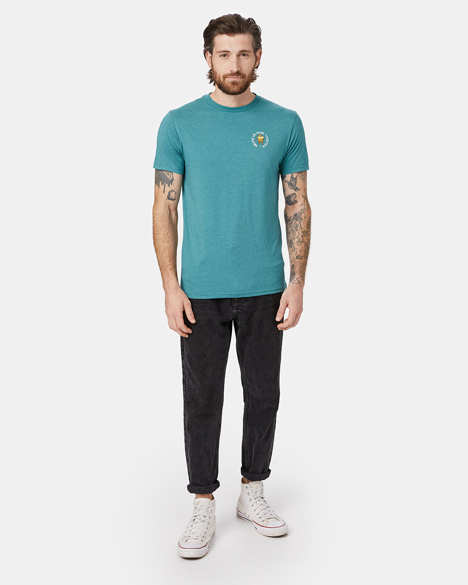 Blue Men's Eco-Friendly Graphic Tee