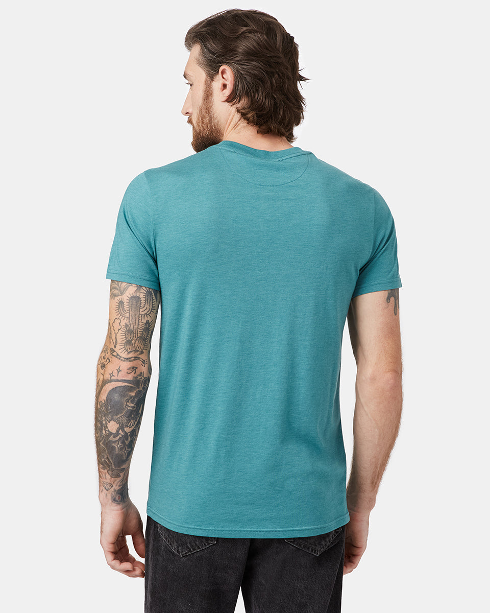 Blue Men's Eco-Friendly Graphic Tee