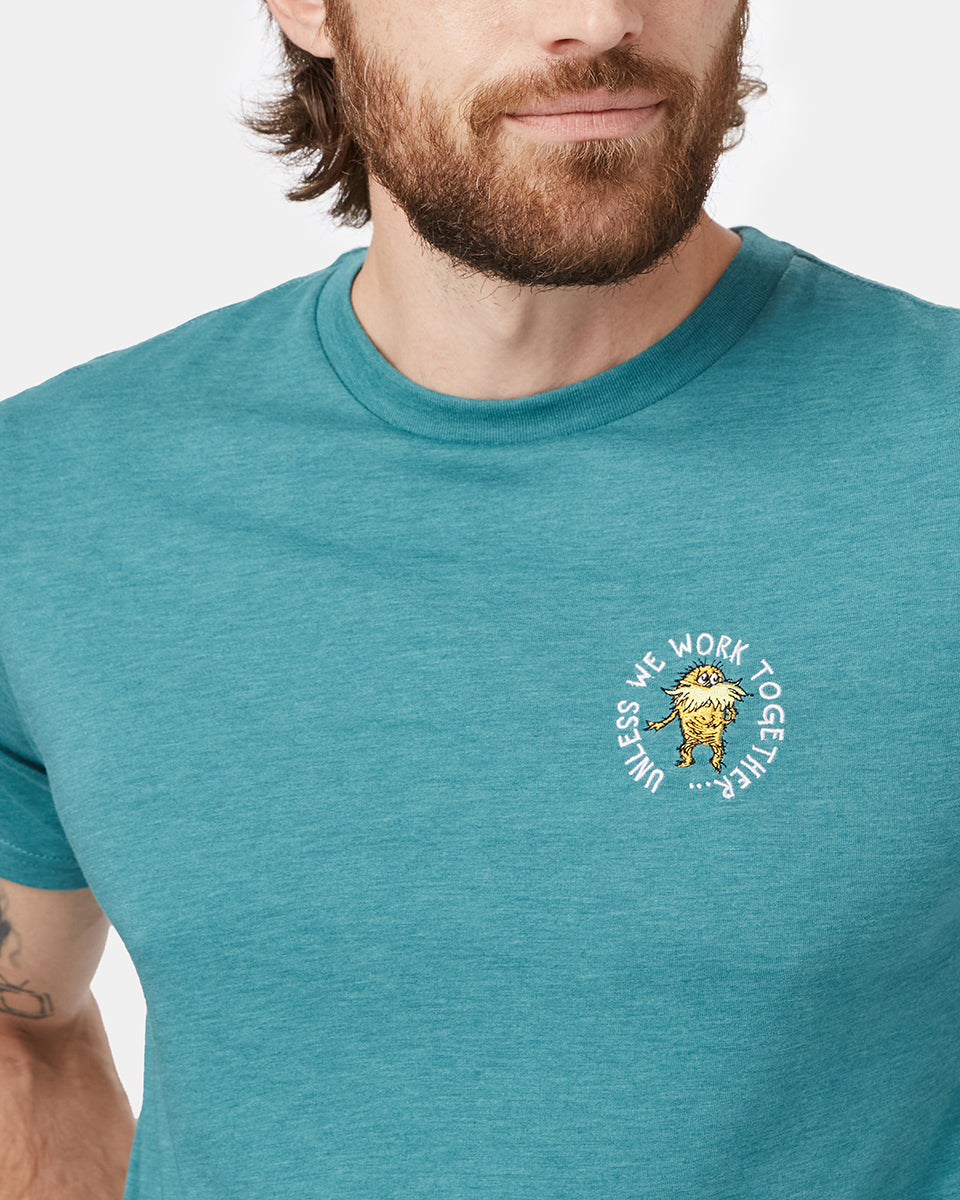 Blue Men's Eco-Friendly Graphic Tee