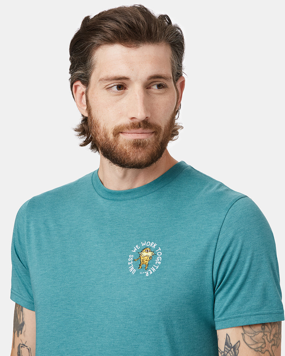 Blue Men's Eco-Friendly Graphic Tee