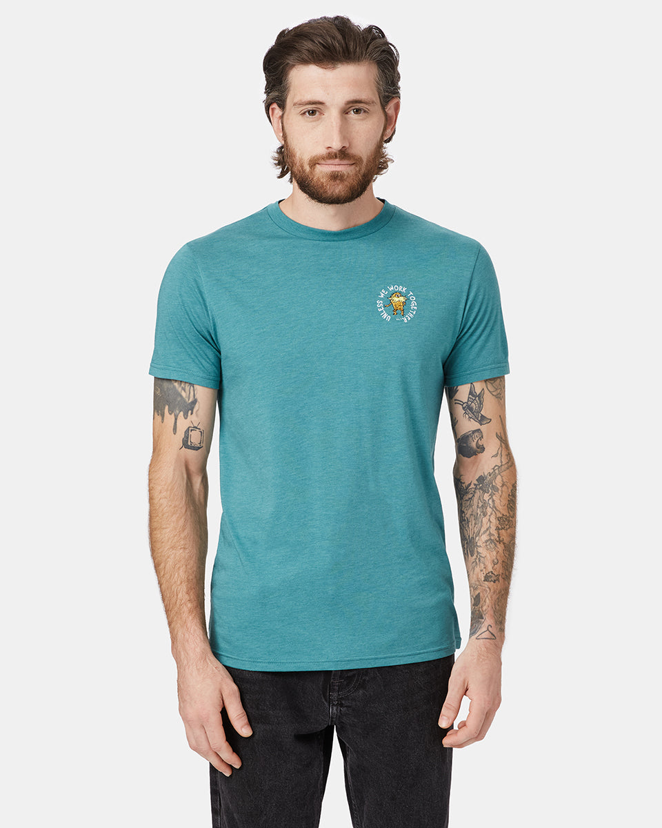 Blue Men's Eco-Friendly Graphic Tee