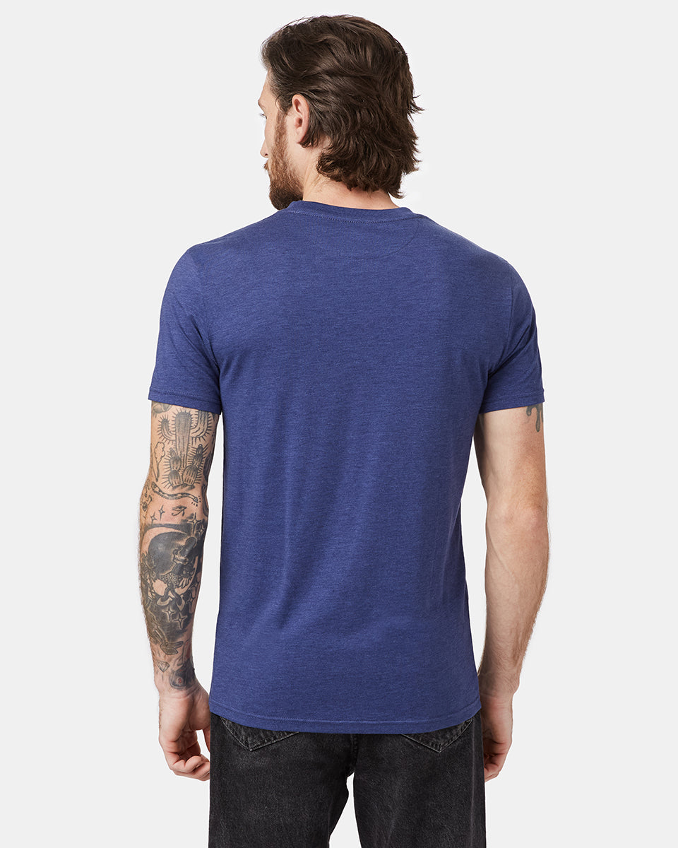 Blue Men's Eco-Friendly Graphic Tee