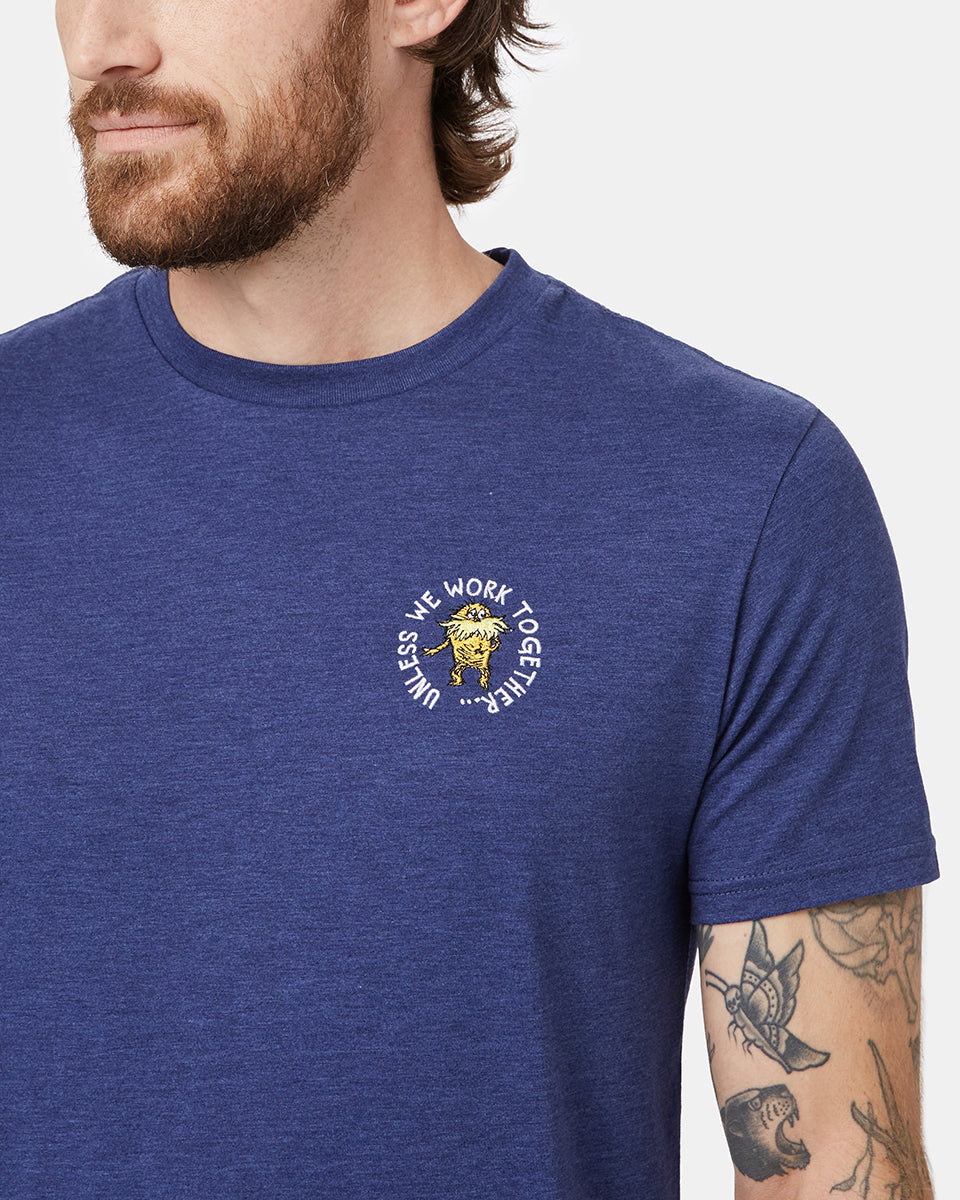 Blue Men's Eco-Friendly Graphic Tee