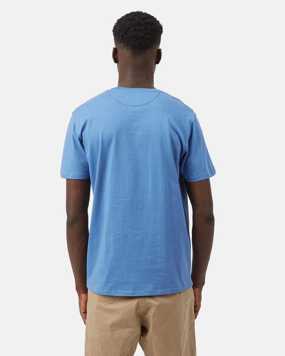 Blue Men's Graphic Print Short Sleeve Tee