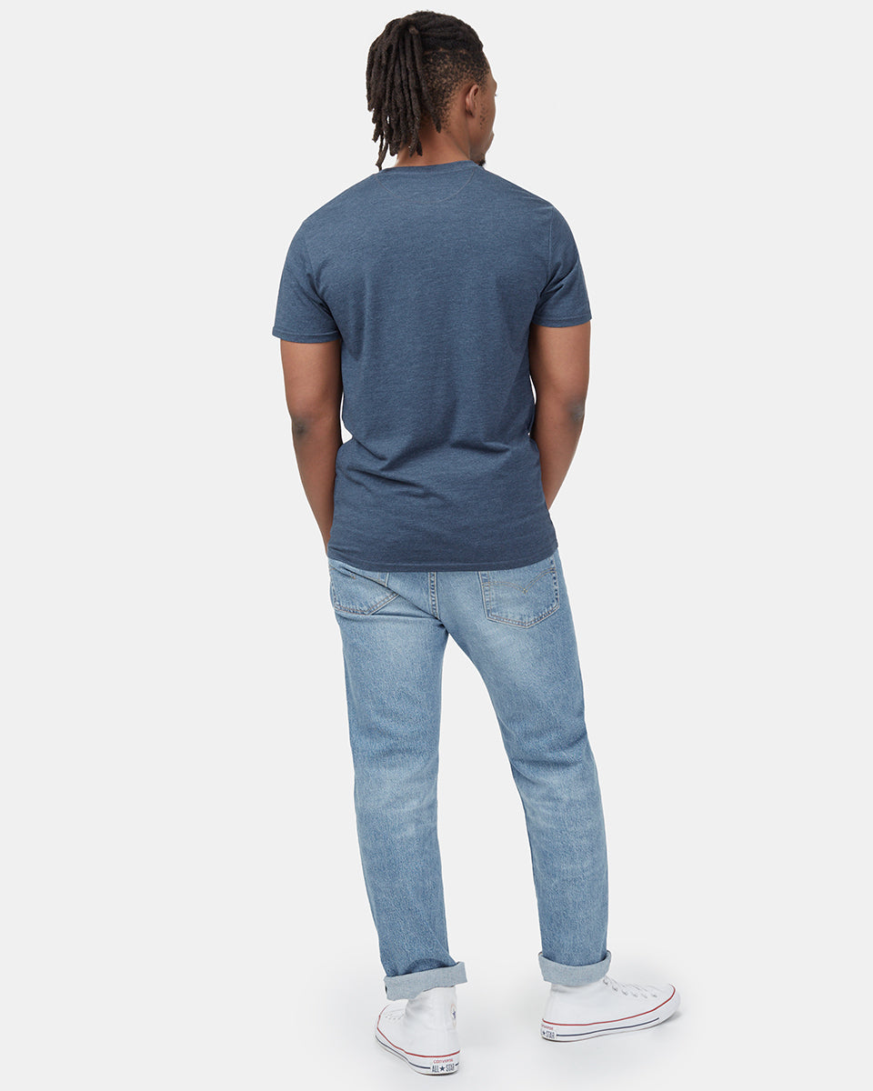 Blue Men's Graphic Short Sleeve Tee