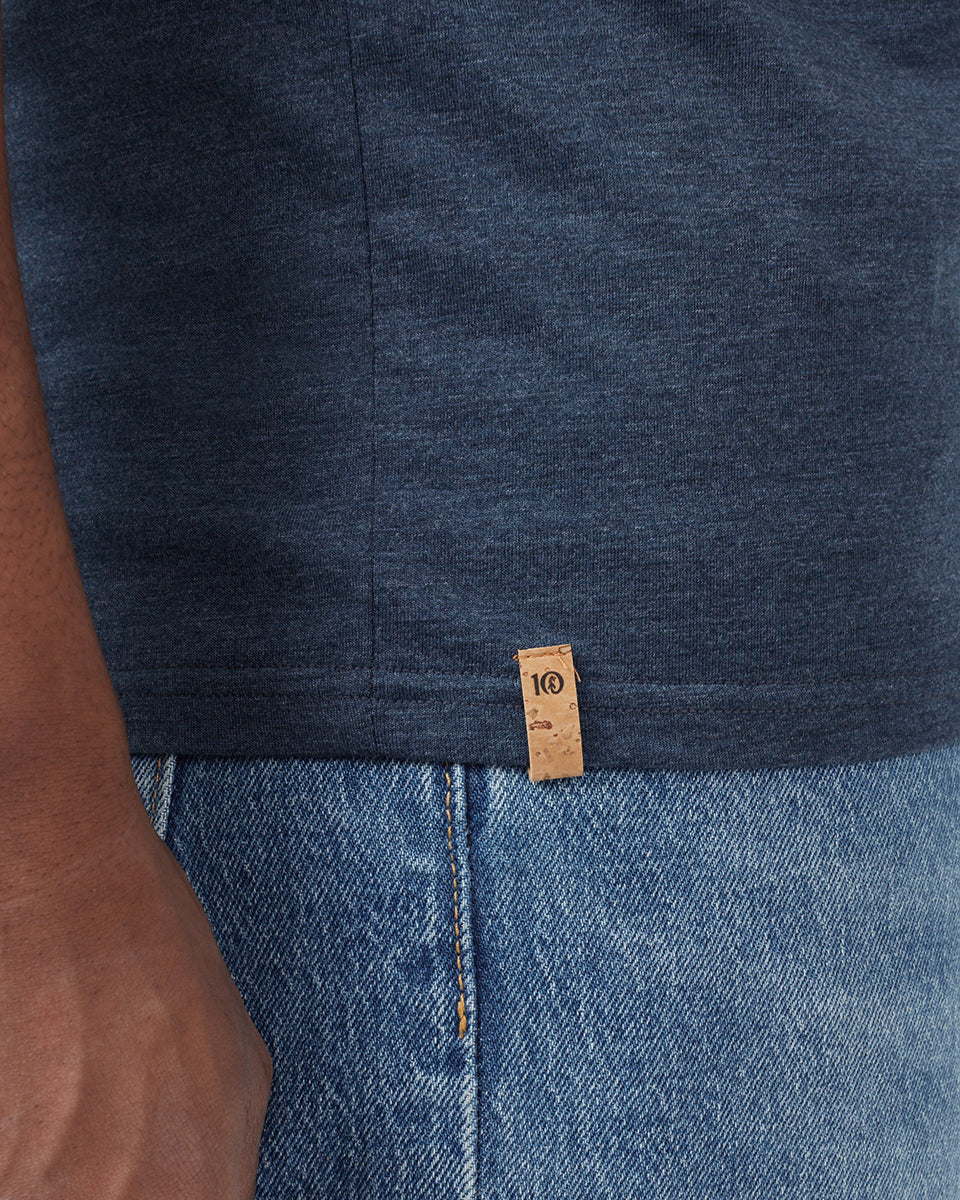 Blue Men's Graphic Short Sleeve Tee