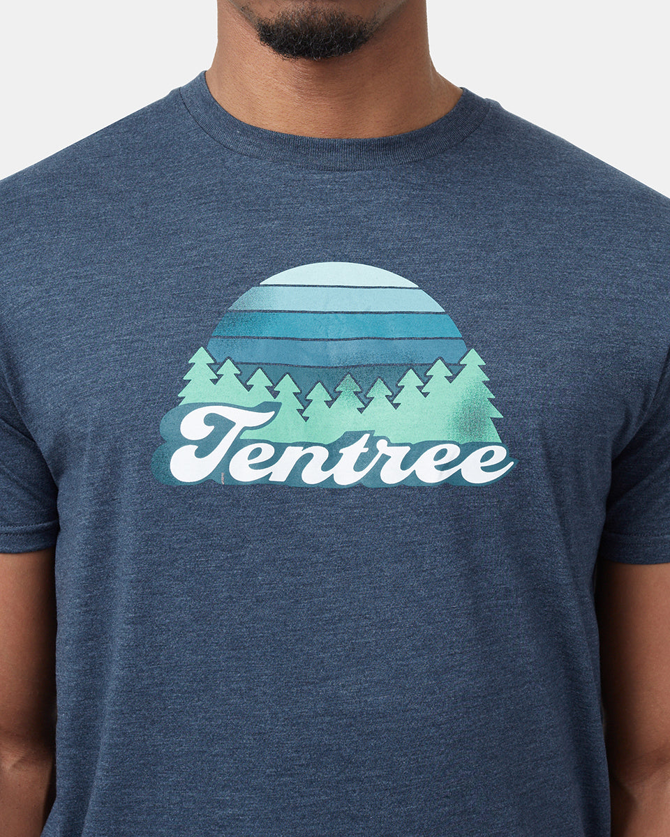 Blue Men's Graphic Short Sleeve Tee