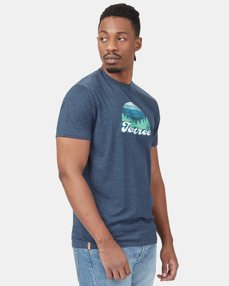 Blue Men's Graphic Short Sleeve Tee