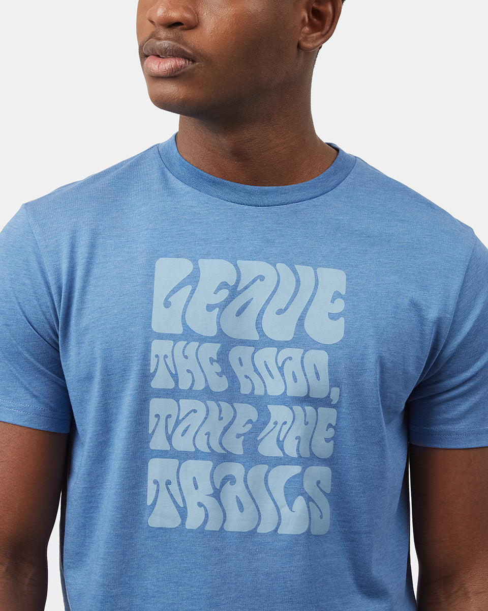Blue Men's Graphic Short Sleeve Tee