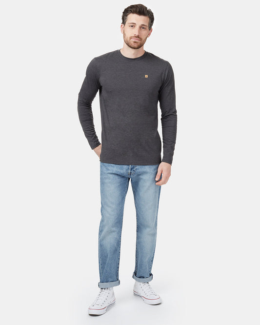 Blue Men's Long Sleeve Crew Neck Sweatshirt