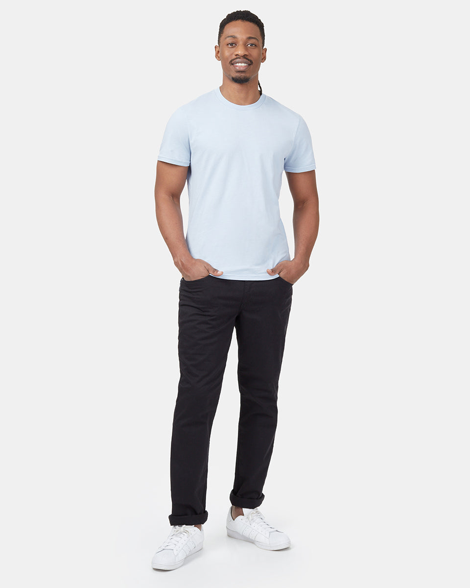 Blue Men's Organic Cotton Basic T-Shirt