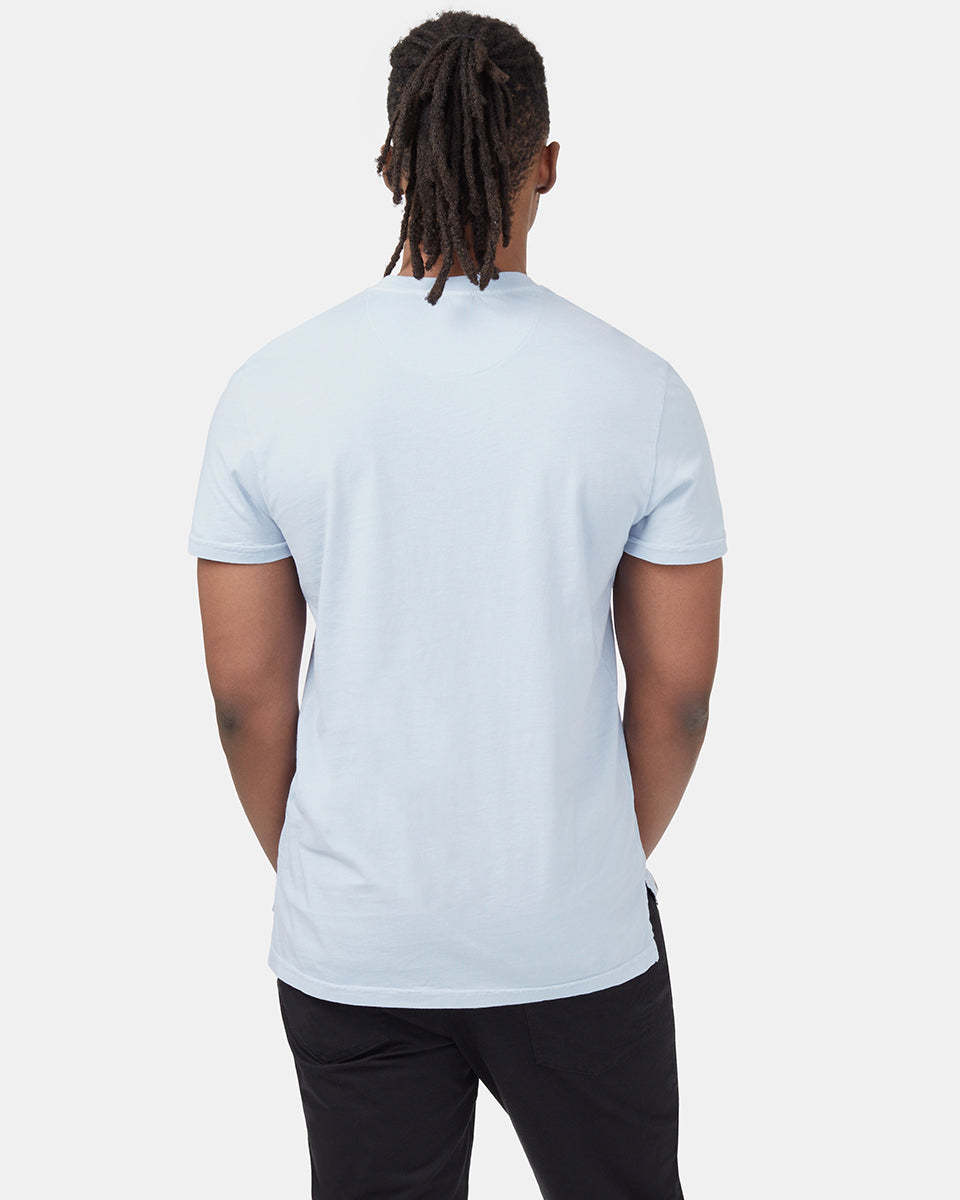 Blue Men's Organic Cotton Basic T-Shirt