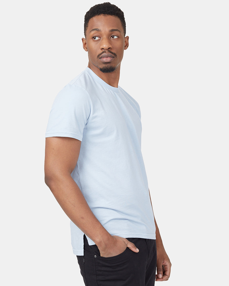 Blue Men's Organic Cotton Basic T-Shirt