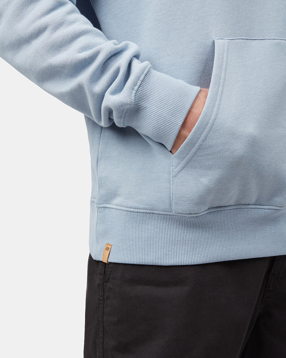 Blue Men's Organic Cotton Fleece Pullover