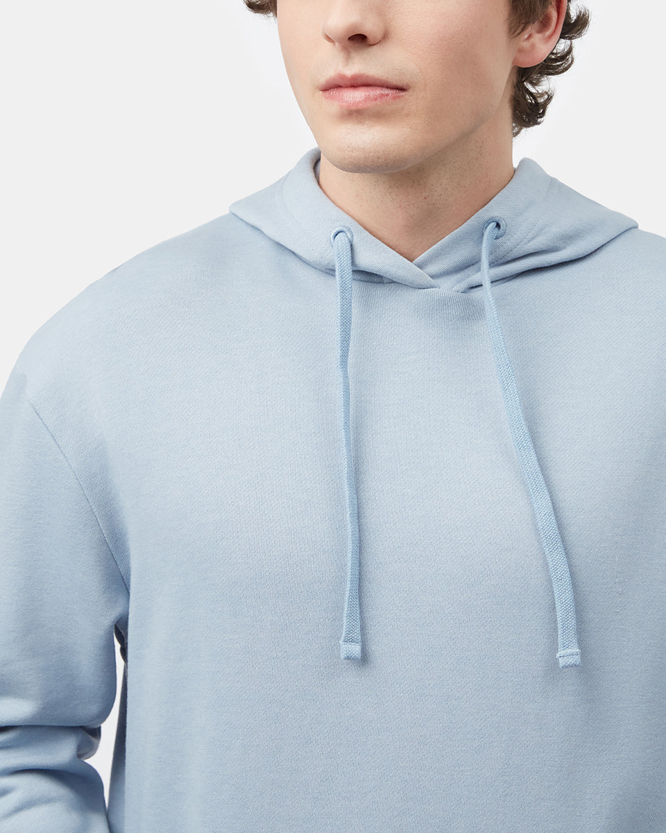 Blue Men's Organic Cotton Fleece Pullover
