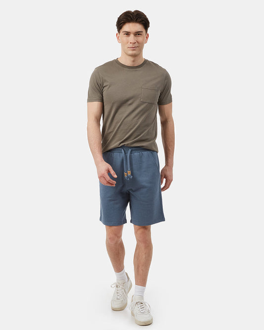 Blue Men's Organic Cotton Fleece Sweatshorts