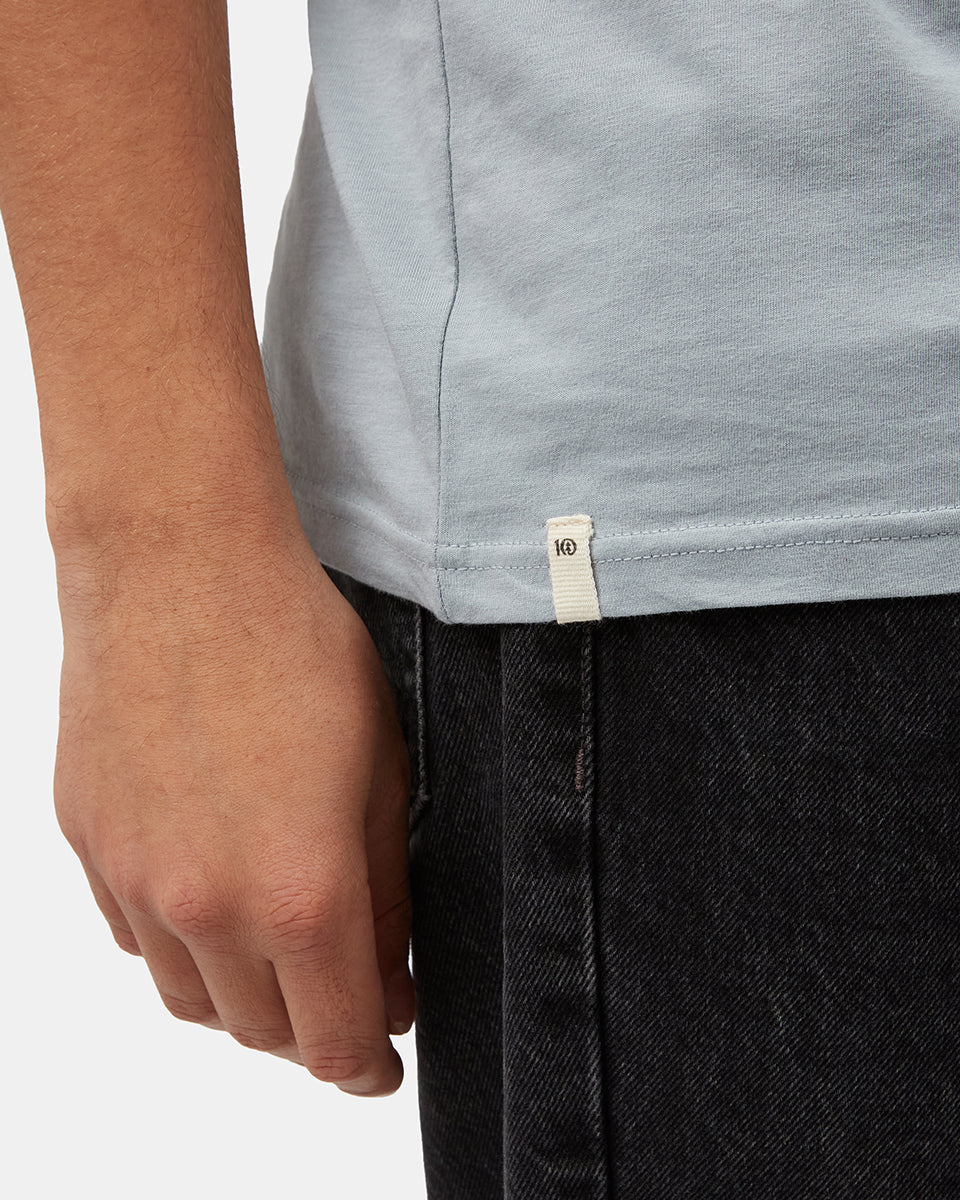 Blue Men's Organic Cotton Graphic Tee