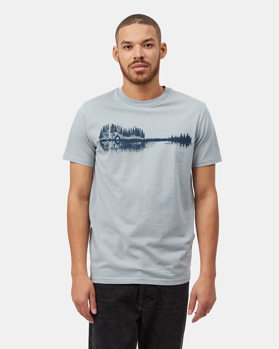 Blue Men's Organic Cotton Graphic Tee