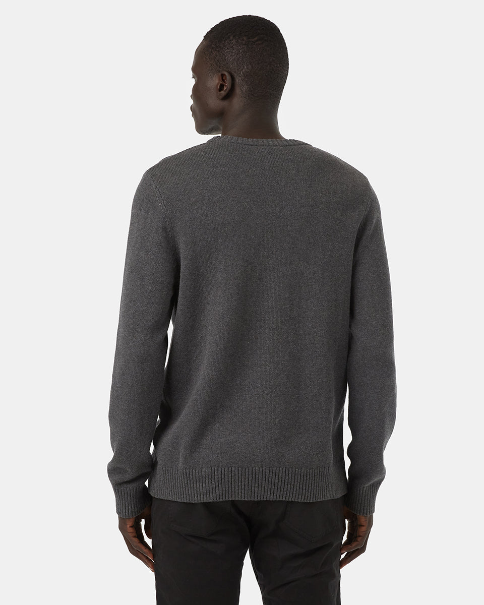 Blue Men's Organic Cotton Knit Jumper