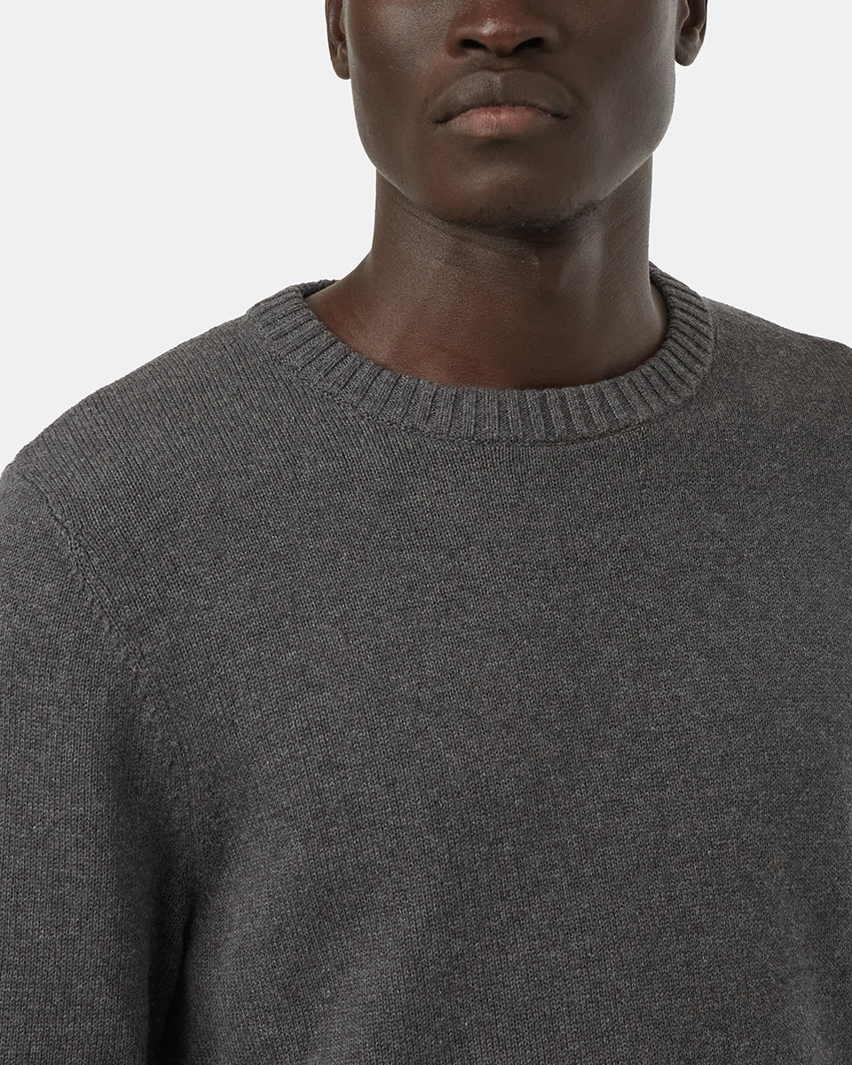 Blue Men's Organic Cotton Knit Jumper