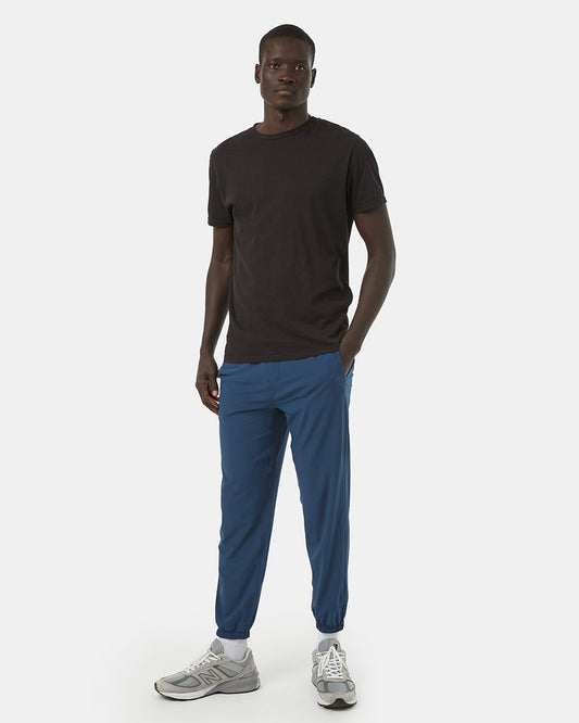 Blue Men's Recycled Polyester Joggers