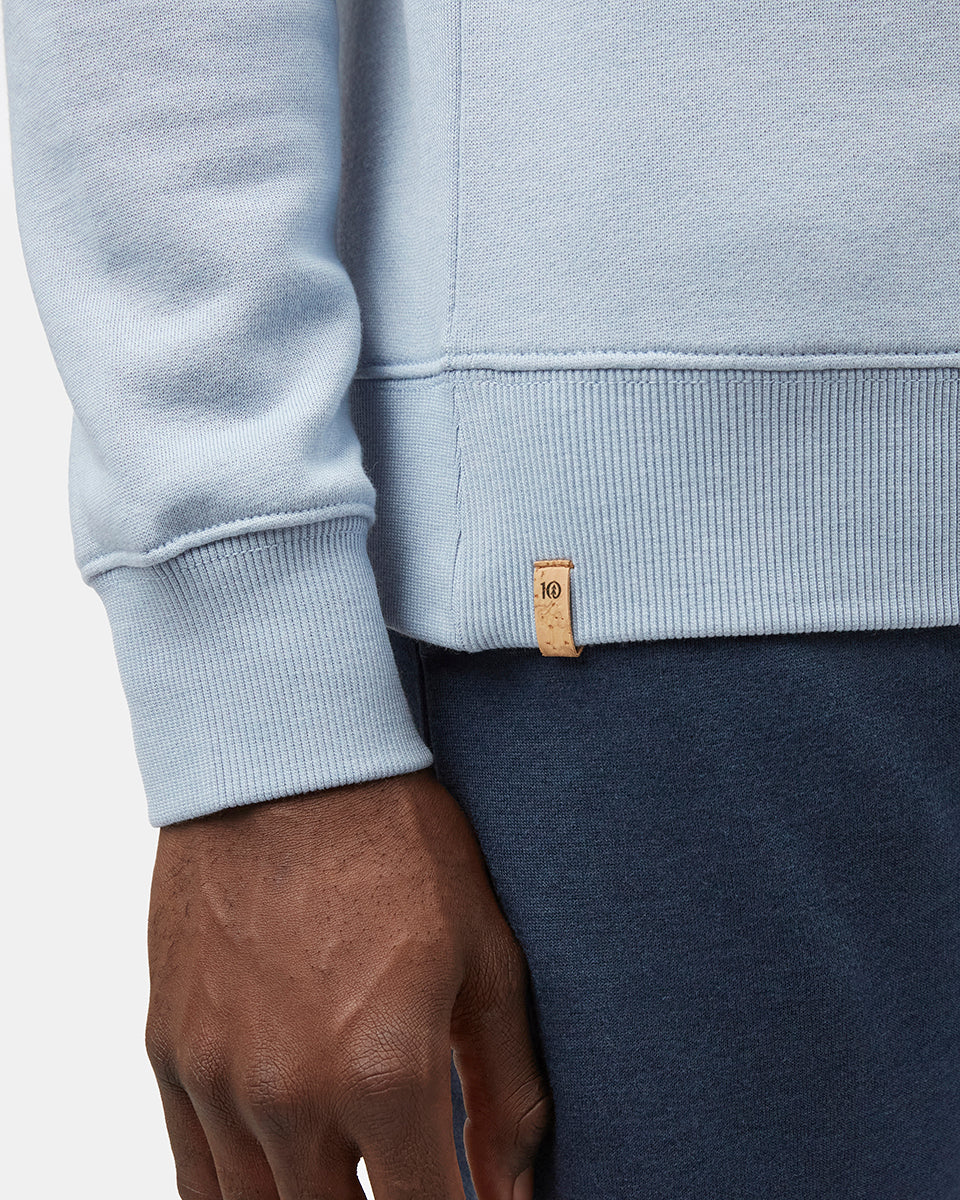 Blue Men's Stripe Colour Crew Neck Sweatshirt