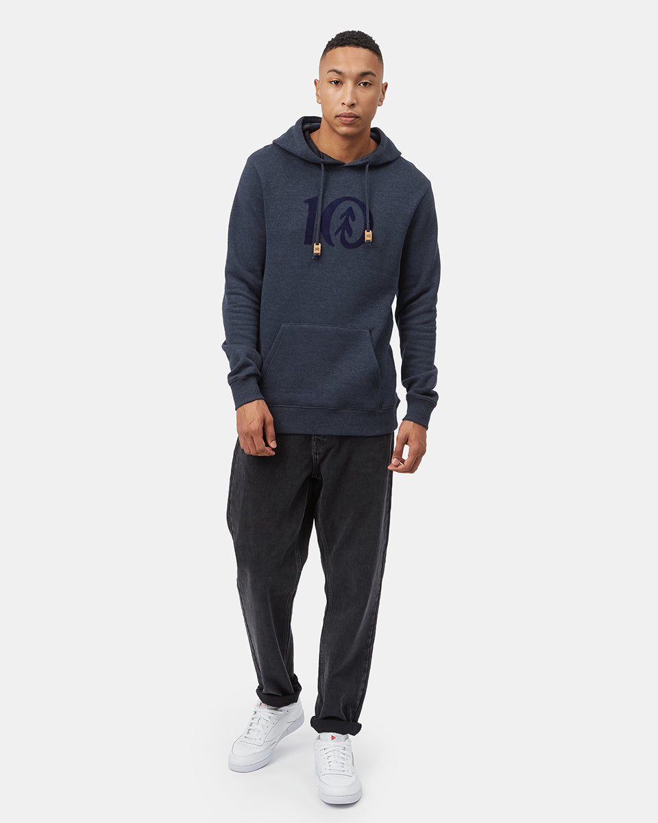 Blue Organic Cotton Graphic Pullover