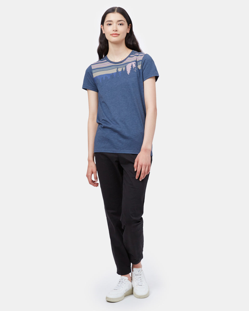 Blue Retro Graphic Tee