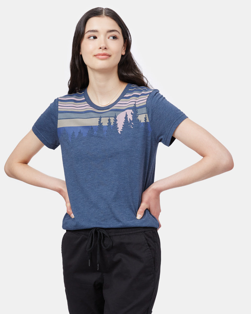 Blue Retro Graphic Tee