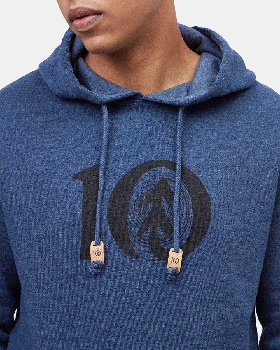 Blue Tree Graphic Pullover Hoodie