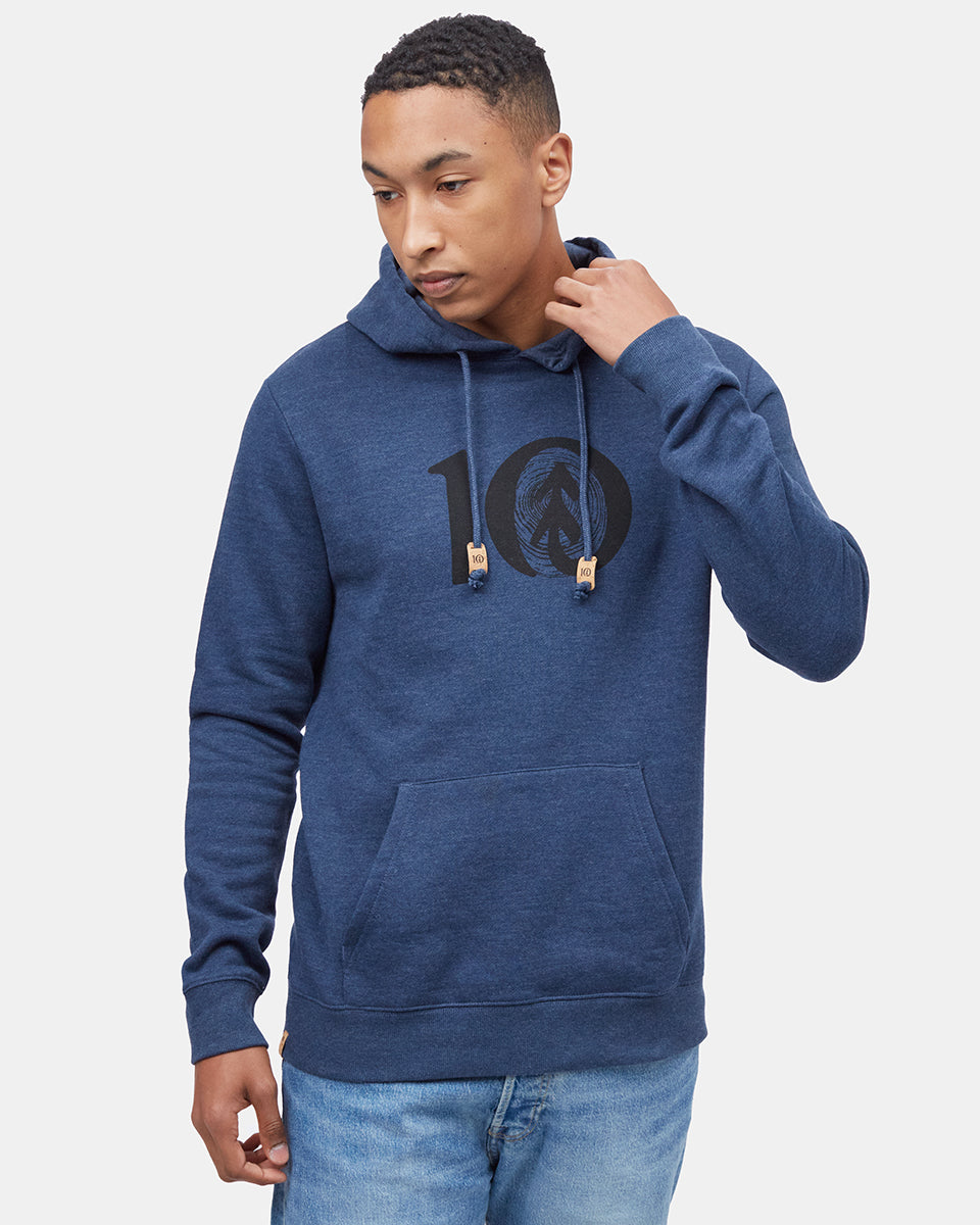 Blue Tree Graphic Pullover Hoodie