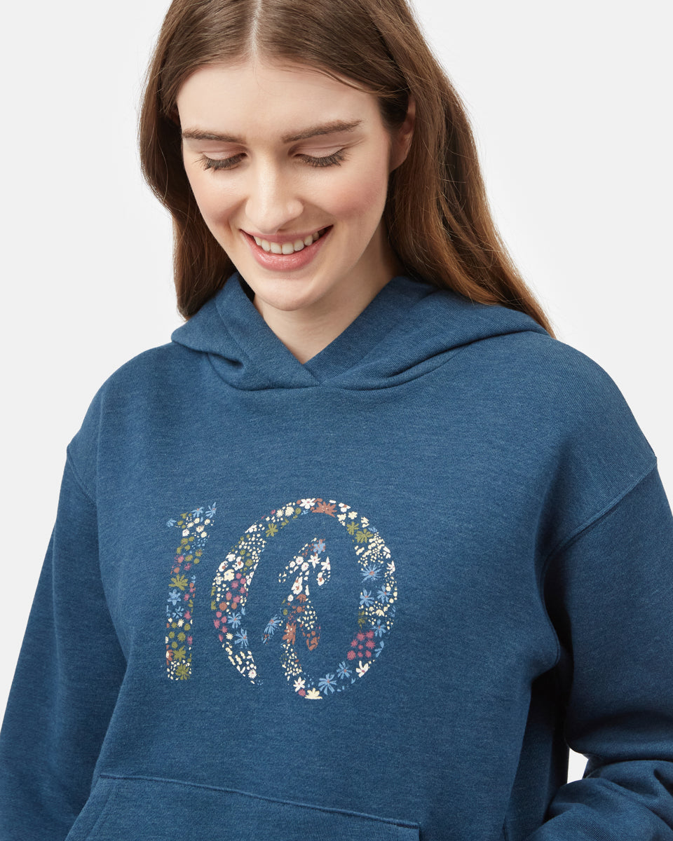 Blue Women's Eco-Friendly Pullover Hoodie