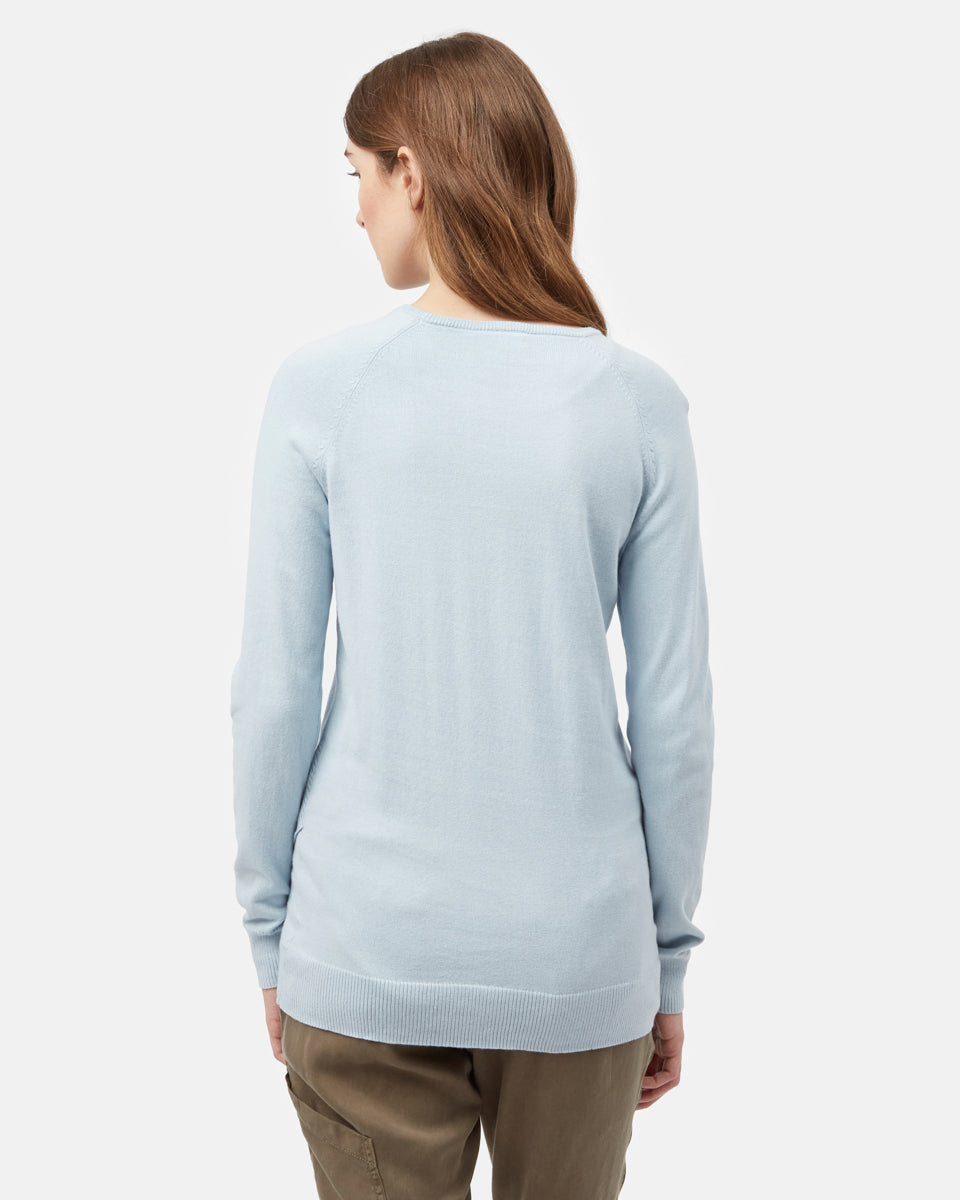 Blue Women's Longsleeve Crossover Jumper