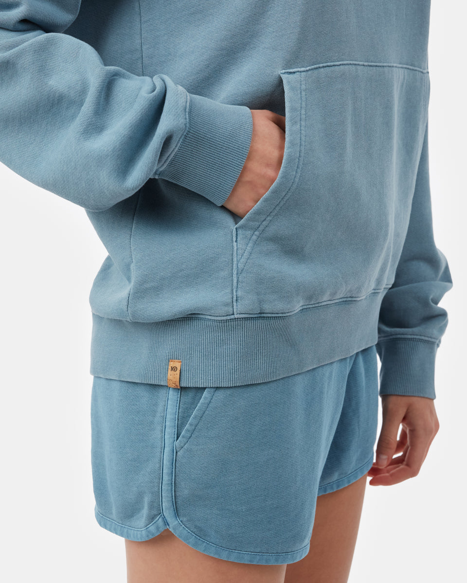 Blue Women's Organic Cotton French Terry Hoodie